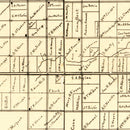 Vintage Map of Clay County, Iowa 1896
