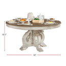 Elegant Dining Set Round Table And Side Chairs