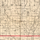 Vintage Map of Crawford County, Iowa 1898