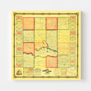 Vintage Map of Keokuk County, Iowa 1861
