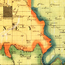 Vintage Map of Keokuk County, Iowa 1861