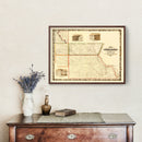 Vintage Map of Louisa County, Iowa 1858