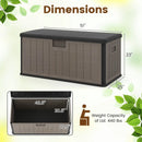 100 Gallon Large Deck Box with Lockable Lid for Patio by LJGDeals