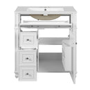 Bathroom Vanity Cabinet With Sink, Soft Close Doors With Door Organizer by HouseOfZazla