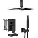 Shower System With Waterfall Tub Spout And 12" Ceiling Mount Square Shower Head - Oil-Rubbed Bronze by HouseOfZazla
