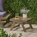Sedona Outdoor Side Table With Open Slat Design by HouseOfZazla