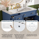 Bathroom Vanity With Sink, Soft Close Doors, Adjustable Shelves by HouseOfZazla