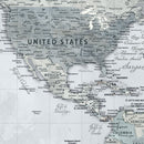 Personalized Antique World Map Canvas Print – Custom Push