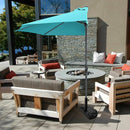 9Ft Patio Bistro Half Round Umbrella by LJGDeals