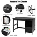 47.5 Inch Modern Home Computer Desk with 2 Storage Drawers by LJGDeals
