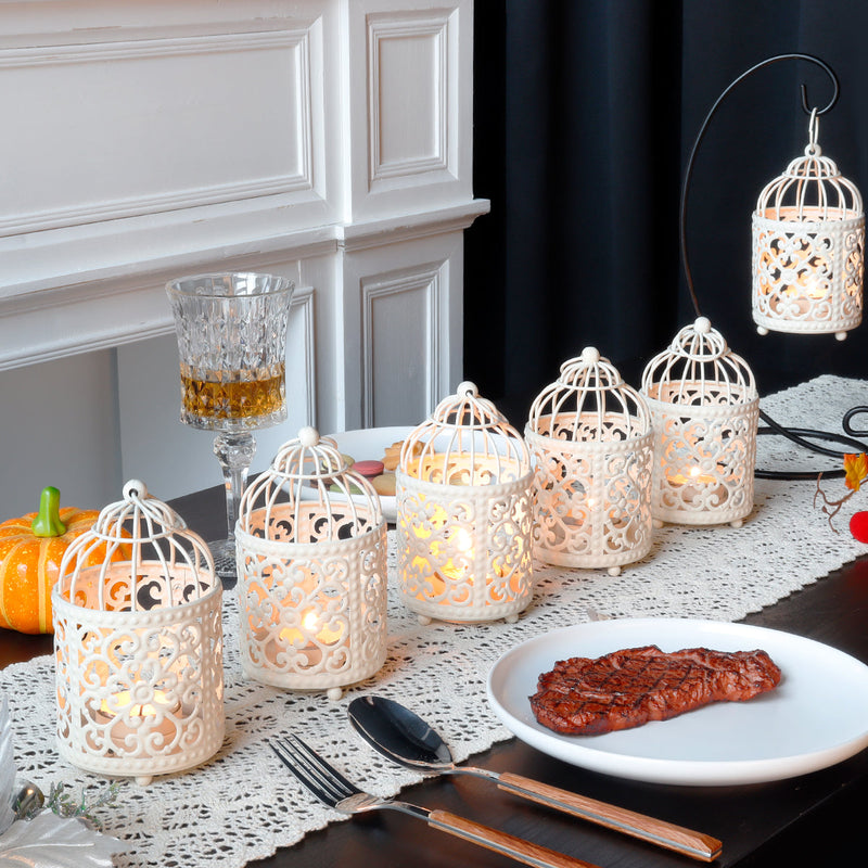 6 Pack Small Metal Candle Lanterns, photo 4 of 10