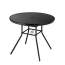 34 Inch Patio Dining Table with 1.5 inch Umbrella Hole for Garden by LJGDeals
