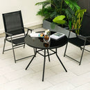 34 Inch Patio Dining Table with 1.5 inch Umbrella Hole for Garden by LJGDeals
