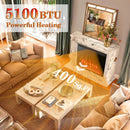 34/37 Inch Electric Fireplace Recessed with Adjustable Flames by LJGDeals