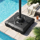 34" x 34" Cantilever Patio Umbrella Base with 4 Wheels by LJGDeals