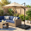 34" x 34" Cantilever Patio Umbrella Base with 4 Wheels by DirectDeals