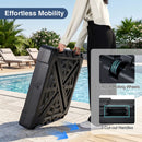 34" x 34" Cantilever Patio Umbrella Base with 4 Wheels by LJGDeals
