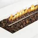 Outdoor Rectangle Propane Fire Pit Table 60inch, White