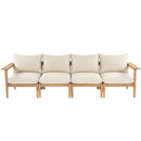 Terassi Outdoor Acacia Wood 4 Seater Sofa