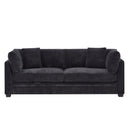 83.50" Modern Flared Arms Sofa (Black) by HouseOfZazla