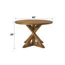 Wallace II - 5 Pieces Dining Room Set - Oak by Unique Piece Furniture