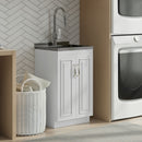 Darwin - Deluxe Laundry Cabinet With Pull-Out Faucet And Stainless Steel Sink by HouseOfZazla