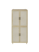 4 Door Cabinet, with 4 Adjustable Inner Shelves, Storage Cabinet