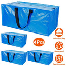 Moving Bags Heavy Duty Storage Totes - Blue 4 Pack by LJGDeals