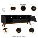 Marcus - TV Stand With 4 Shelves And Soft Close Doors by HouseOfZazla