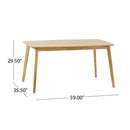 Retro Dining Table With Faux Wood Top by HouseOfZazla