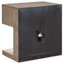 Gibbons - 1 Drawer Nightstand With LED Light - Brown by HouseOfZazla