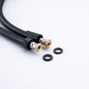 3 Hole Wall Mount Widespread Bathroom Waterfall Bathtub Faucet Mixer Taps with Hand Shower