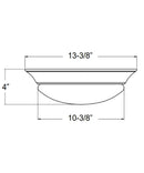 13"w 1-Light LED Flush Mount [6 PACK] Ceiling Lights Brushed Nickel Finish by RP Lighting by LampsUSA