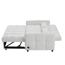 Loveseat Sofa Pull-Out Bed With Adjustable Backrest, 3 USB Ports And 2 Lumbar Pillows For Living Room by HouseOfZazla