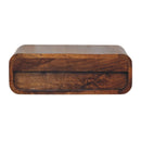Solid Wood Avora Wall-Mounted Nightstand, 1-Drawer, Honey