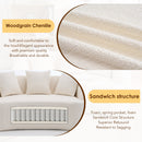 New Boneless L-Shape Sectional Sofa with Curved Chaise
