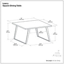 Lowry - Handcrafted Square Dining Table
