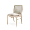 Cordoba Dining Chair Set of 2 - Comfortable Armless Beige Chairs by HouseOfZazla