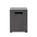 Modern Tank Holder Side Table With Powder Coated Frame