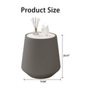 Light Sintered Stone Top Cup Shape Leather Coffee Table