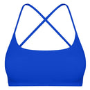 Cross Back Padded Sports Bra with Removable Pads by LJGDeals