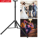 Heavy Duty PA Speaker Tripod Stand – Adjustable Height, 132 lbs Load