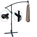 10 ft Outdoor Solar Powered LED Patio Umbrella