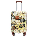3-Piece PC Spinner Wheel Luggage Set with Printed Pattern
