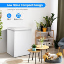3.5 Cubic Feet Chest Freezer with 2 Removable Baskets D5897H by Kismile