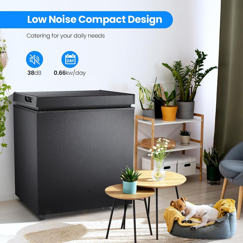 3.5 Cubic Feet Chest Freezer with 2 Removable Baskets D5897H