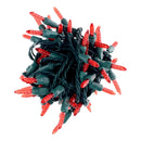 35 M5 Red LED Christmas Lights, 4" Spacing