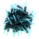 35 M5 Teal LED Christmas Lights, 4" Spacing