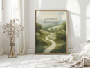 Guided Morning Path Psalm 143:8 Art Print