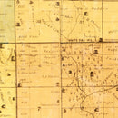Vintage Map of Polk County, Iowa 1872